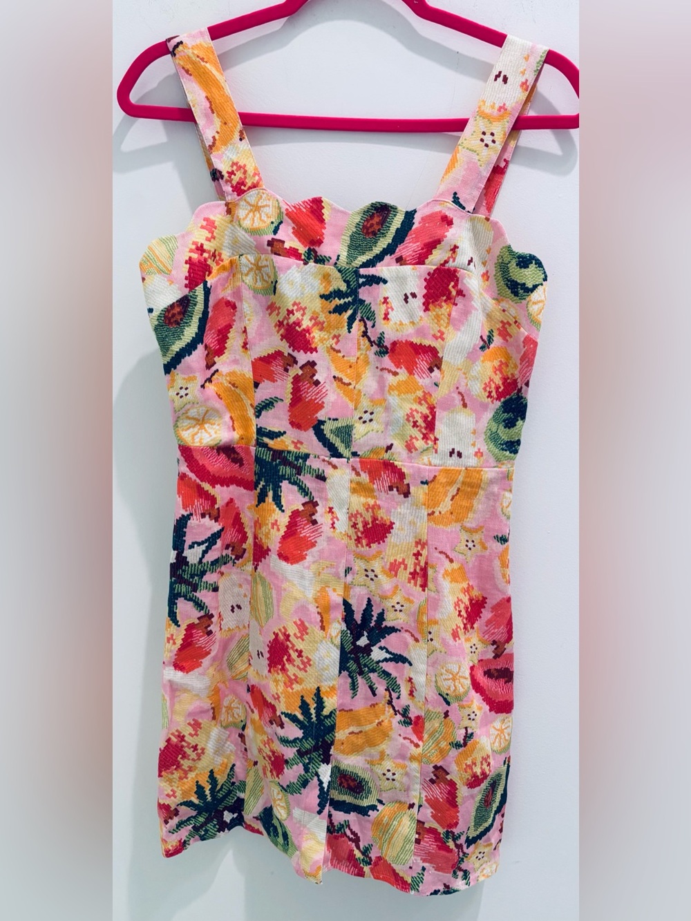 Farm Rio Tropical Floral Pink Multi Sundress